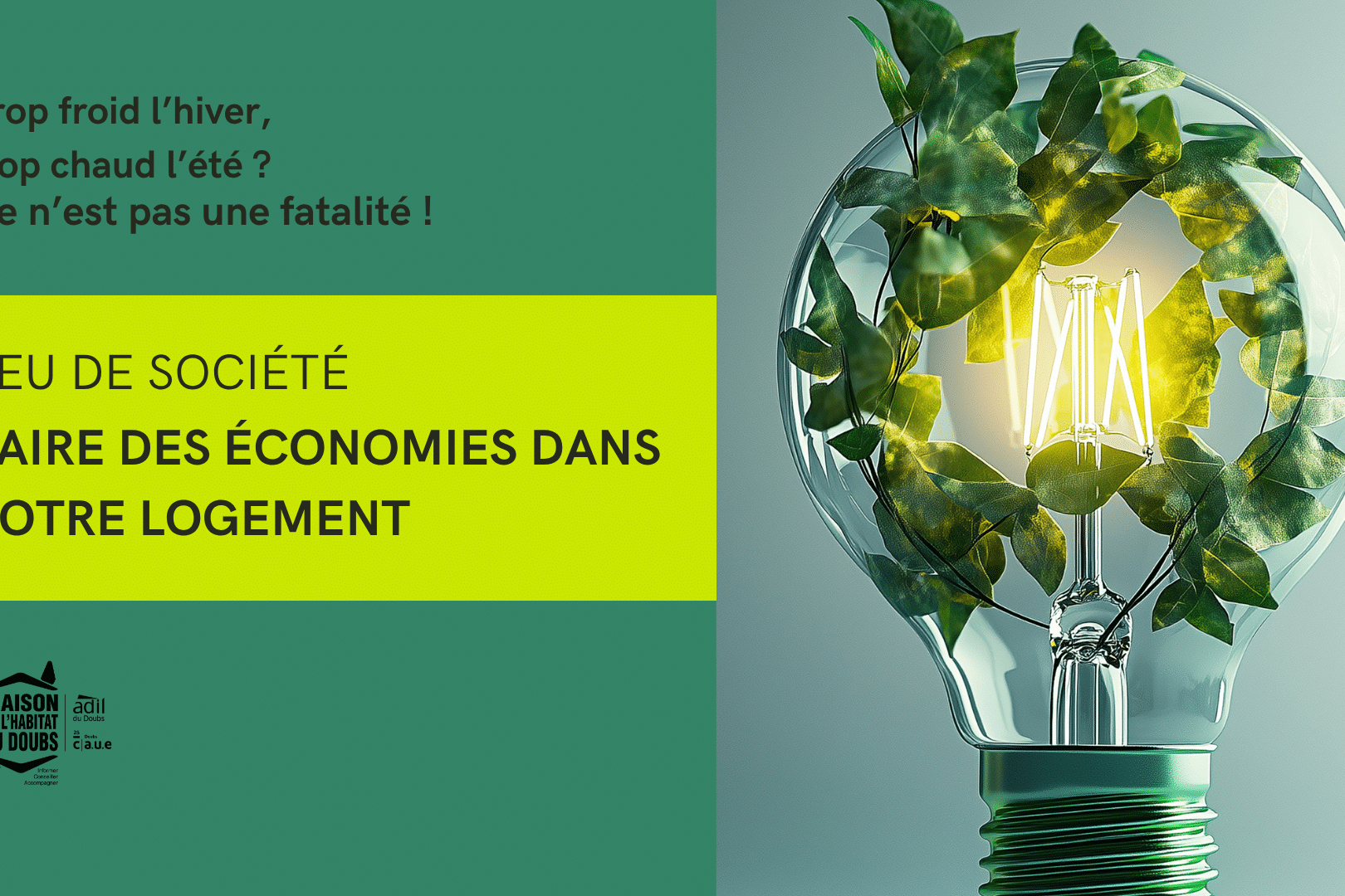 Atelier écogestes de la Maison de l’habitat du Doubs autour d’un jeu pédagogique sur les économies d’électricité
